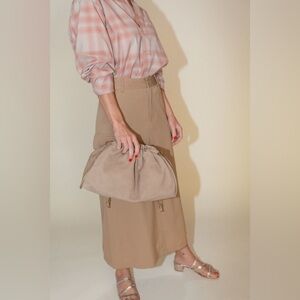 Maryam Nassir Zadeh Allegra Bag Tan Suede